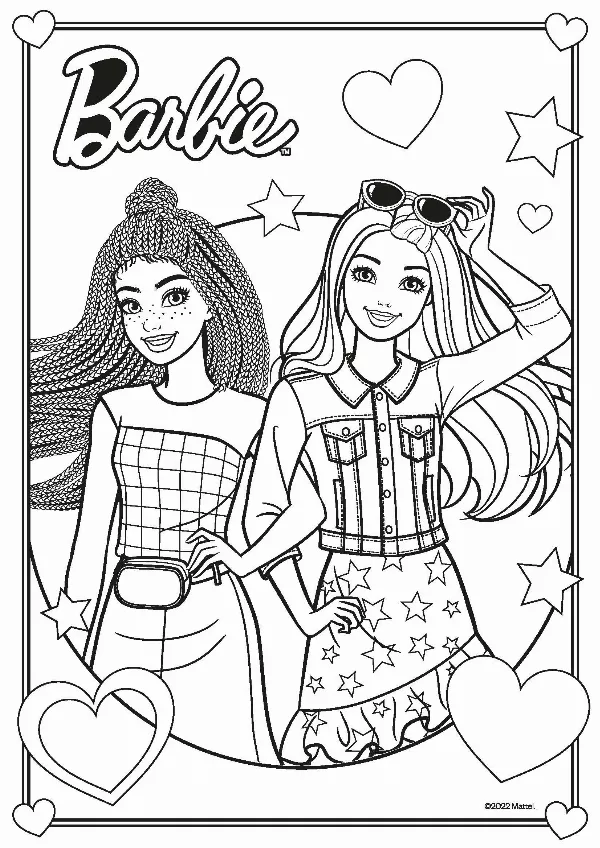 Barbie Colouring Sheet 1